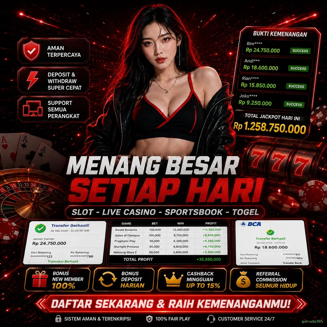 garuda365 Bonus Menarik
